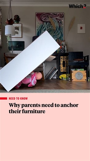 Which? on Instagram: "⚠️Parents, a quick safety reminder – for Christmas and beyond – to anchor heavy furniture to the walls. The festive season is here, and curious kids can be tempted to explore high, out-of-reach places while searching for hidden presents. Open drawers can look like ladders, and unsecured furniture can tip over easily. ✅ Anchor heavy furniture like TV stands, dressers, and drawers to the wall. ✅ Keep toys and other tempting items off high surfaces. ✅ Follow clear instructions