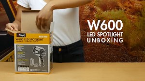 Brite-Nite W600 Led Spotlight Unboxing And Demo - AutoZone
