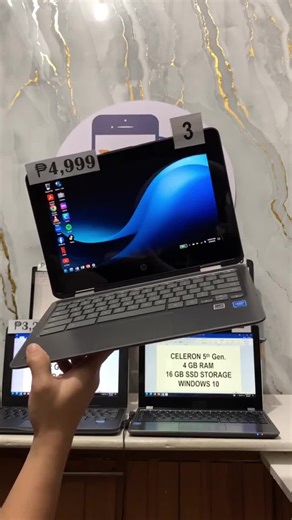 HP X360 Flip & Touch Screen Celeron 4GB Ram 32GB Storage Wi-Fi & Bluetooth Ready 360 Degrees Hinges
