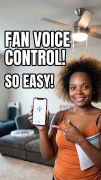 With the Smart Light Fan, you can use voice control, app, or remote! #smarterhomes #smartliving