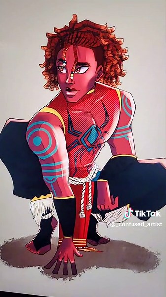 Meet Kofi, AKA Anansi, my Spider OC based on the West African folktale character, Anansi (god of stories, wisdom, knowledge and trickery). I think the character of Anansi already exists in Marvel so I did my own take on him with a character that I totally didn't just pull from my archive of forgotten OCs. #fyp #foryoupage #spiderverse #acrossthespiderverse #spidersona #spiderman #originalcharacter #digitalart #digitalartist #tiktokartist