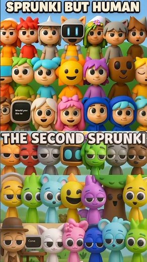 Sprunki But Human VS The Second Sprunki ⚡