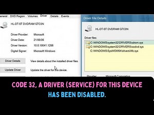 How to Fix A Driver Service For This Device Has Been Disabled Code 32 Error on Windows 11