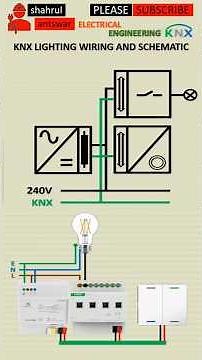 knx lighting wiring and schematic #knx #homeautomation #knxsmarthome #electrical