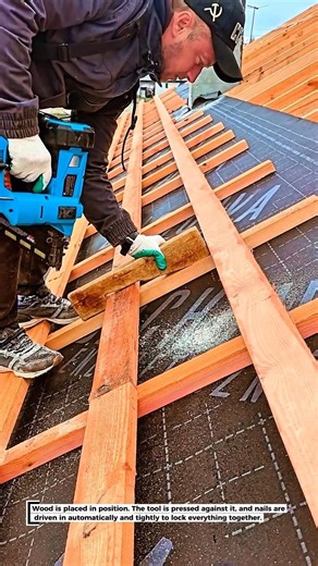 Installing Roof Battens with Cordless Nail Gun!