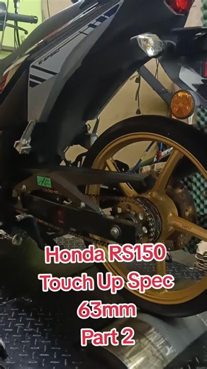 Upgrading Honda RS150: Touch Up Spec and Results
