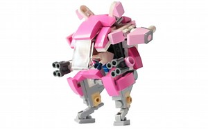 乐高MOC教程 守望者先锋 D.VA机甲 拼搭指南