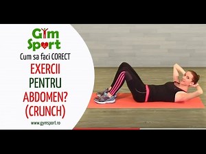 Cum sa faci corect exercitii pentru abdomen? Crunch