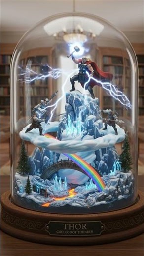 The Ultimate Thor Diorama: God of Thunder vs. Frost Giants! ⚡️#thor #thoredit #thorinfinitywar #art