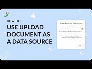 Using Upload Document as a data source