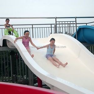 [Hot Item] Commercial Water Park Equipment Fiberglass Pool Slide Family Wide Slide