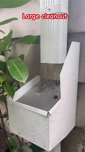 Super size downspout cleanouts #diy #gutterall #guttermachine #guttercleaning