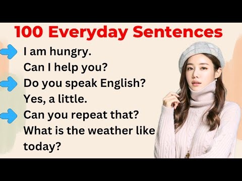 100 Daily Use Sentences | Improve your English | Level 1 | Shadowing Method