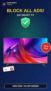 "Block ALL Ads on Your Smart TV FREE! 📍 (No App Needed)" #adblock #androidtips #smarttv #appletv