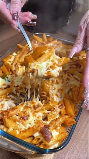 Cheesy Baked Penne Pasta | Easy Comfort Food Dinner Recipe