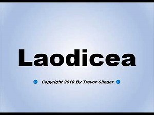 How To Pronounce Laodicea