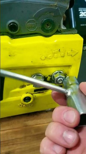 Chainsaw chain too loose? How to Adjust chain tension on a Ryobi C4620 chainsaw. #chainsaw