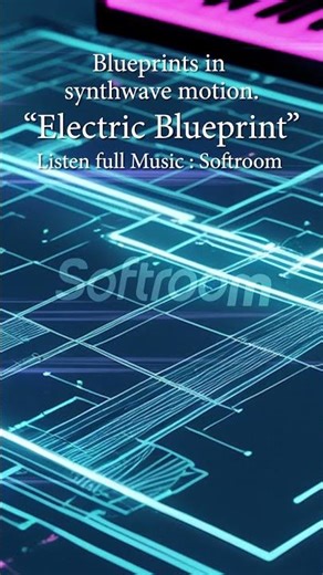 Blueprints in synthwave motion.#designmusic #synthwavefocus #creatorsbeat #softroom