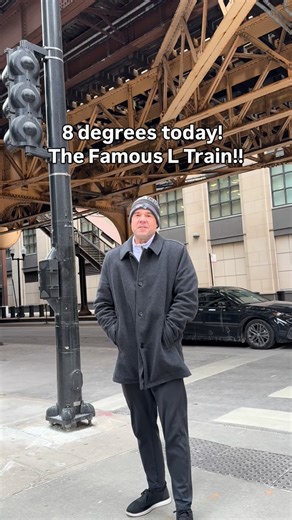 John Kirby on Instagram: "Underneath the famous L Train in Downtown Chicago, I’m sure you’ve seen it in many movies… 8 degrees but we still outside!!"