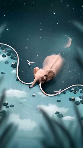 Julien Tabet on Instagram: "Eclipse Maker 🐘🌒 - Animation . Original visual created by me (@julien.tabet) using Photoshop. Animation made with AI tools. Art Prints and More available in my bio 🖼️ ------------------------------- #digitalart #art #photoshop #photography #animal #elephant #sky #stars #calm #peaceful #animation #wildlife #surreal #creative #gramslayers #artselect #fantastic #illustration #artofinstagram #madewithphotoshop #artprint"