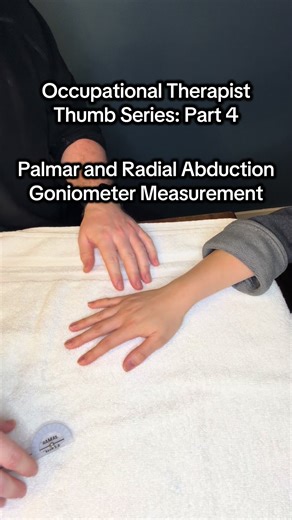 Goniometer Measurement for CMC Joint Abduction