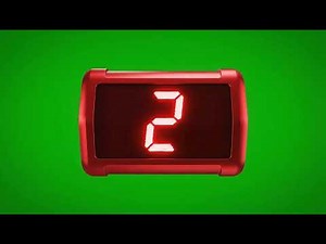 Realistic Red 5 Second Countdown Green Screen for High-Impact Video Transitions