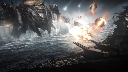 Intense Naval Battles: Armored Warships in Action
