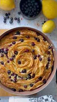 How to make a lemon and blueberry soufra with Fillo Pastry