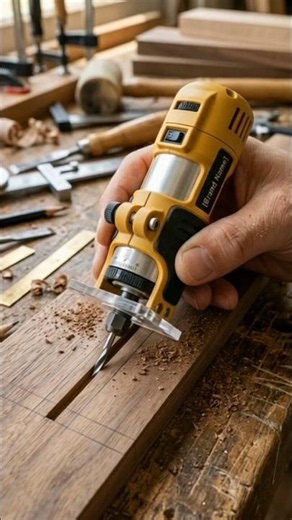 Mini electric inlay channel router (decorative strip cutting type) #woodworking #wood #tools #diy