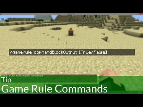 Tip: Game Rule Commands in Minecraft