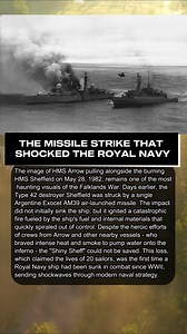 A desperate battle against the flames: HMS Arrow attempts to save the burning HMS Sheffield after a devastating Exocet strike. ⚓️🔥 #HMSSheffield #FalklandsWar #RoyalNavy #NavalHistory #HMSArrow #MilitaryHistory #LestWeForget #fblifestyles | Gist of History