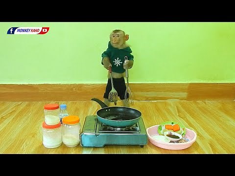 Chef Monkey KAKO Cooking Stir Fried Pork With Vegetables Recipe