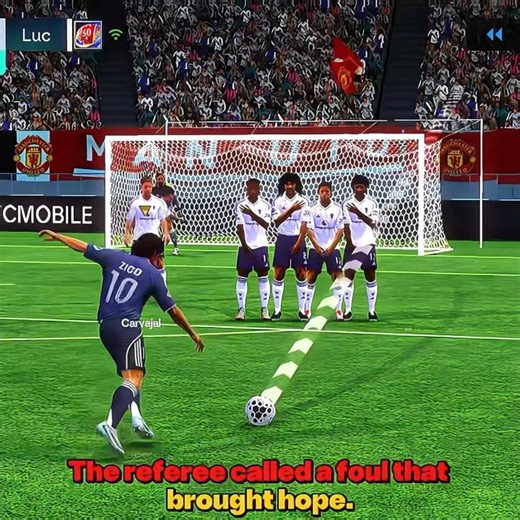 Never give up on a match; the game only ends when the referee blows the final whistle.