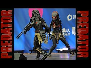 Predator (Yautja) Cosplay - on stage at Igrocon 2018