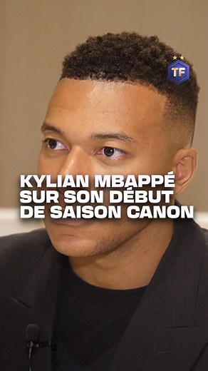 755K views · 33K reactions | Kylian Mbappé vient de recevoir son Soulier d’Or et nous livre, en exclusivité pour Téléfoot, les clés de son excellent début de saison, au micro de Saber Desfarges !  Kylian Mbappé - Grand d’Espagne, à découvrir ce dimanche à 11h sur TF1 et TF1+ ! | Téléfoot | Facebook