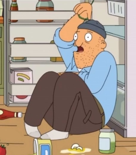 Teddy falls into the kids’ Santa trap #bobsburgers #teddy #santa #fridge #trap #christmas