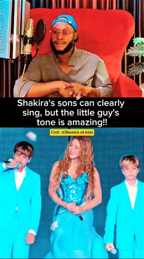 Talent Runs in the Family! Shakira Sings with Her Sons Milan & Sasha 😍😍 #shorts