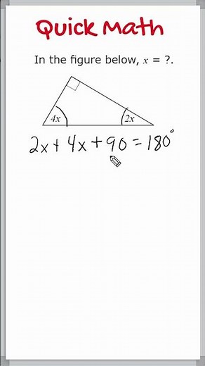 Solve For x In The Triangle