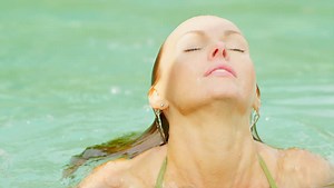 Woman Emerges Water Pool Stock Footage Video (100% Royalty-free) 8676661 | Shutterstock