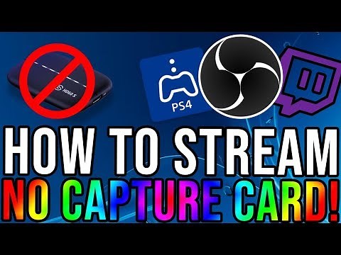How To Stream PS4 On Twitch/Youtube With OBS!NO CAPTURE CARD!How To Stream PS4 OBS(PARTY CHAT WORKS)
