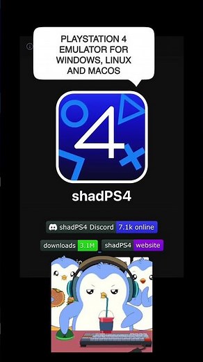 PlayStation 4 emulator for Windows, Linux and macOS https://github.com/shadps4-emu/shadPS4 #shorts
