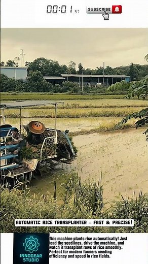 Automatic Rice Transplanter – Fast & Precise!