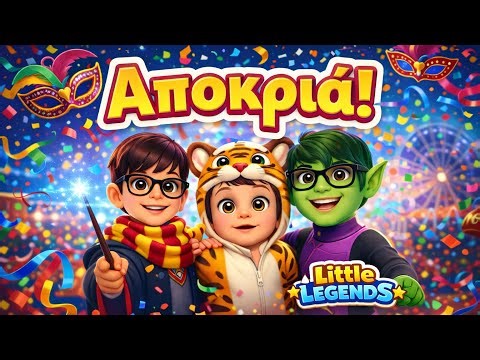 Αποκριά! 🎭 | Παιδικό Αποκριάτικο Τραγούδι | Carnival Song for Kids #LittleLegendsGreece #Αποκριά
