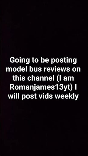 going to be posting model bus reviews on this channel ‪@TheAutisticBuslover‬ I will post weekly