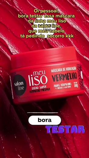 Testando a Máscara Matizadora Vermelha da Salon Line
