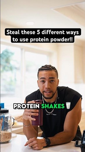 If you’re sick of drinking protein shakes, steal these 5 different ways to use protein powder!!