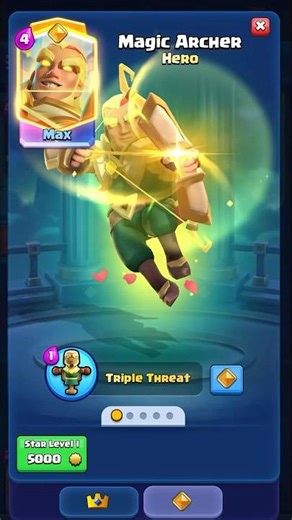 Hero Magic Archer Guide #clashroyale #shorts