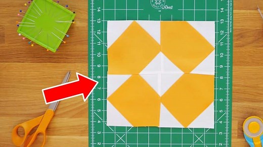 Dizzy Daisy Quilt Block Tutorial