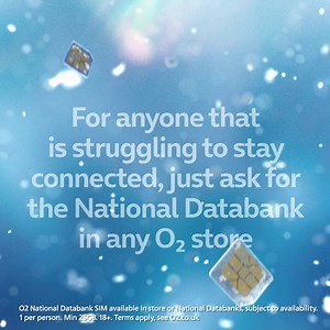 For anyone that is struggling to stay connected, just ask for the National Databank in any O2 store. | O2