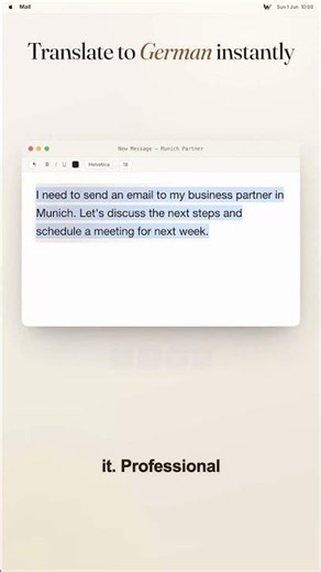 Translate English to German Naturally | WunderType